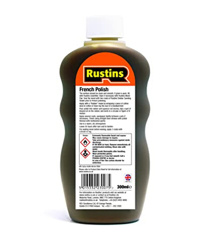 Rustins French Polish Pure Shellac Quality Finish for Furniture 300ml - size: 300ml