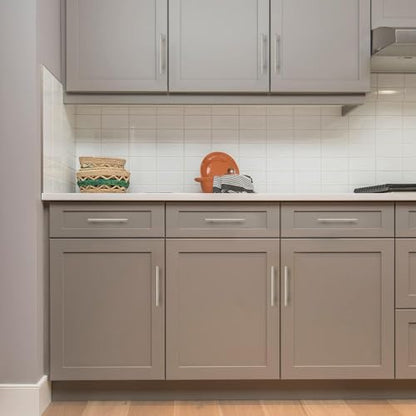 Ravinte Brushed Nickel Cabinet Handles 5" Length,3" Hole,10 Pack - size: 5 Inch (3 Inch Hole Center)