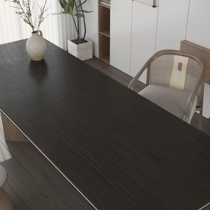 Wood Grain Peel and Stick Wallpaper, Dark Brown, 17.7" X 78" - color: Dark Brown, size: 17.7" x 78"
