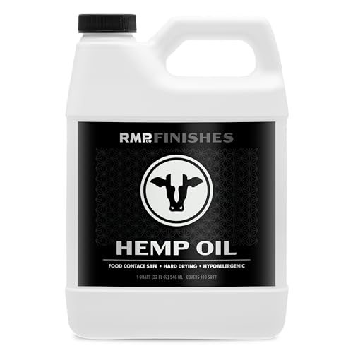 RMP Finishes Hemp Oil for Wood Finishing, Cutting Boards, Butcher Blocks, Countertops, Wooden Utensils, Food Grade, 32 oz. - size: 32 Fl Oz (Pack of 1)
