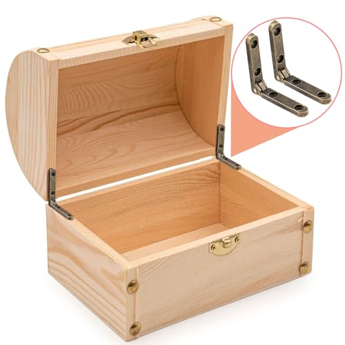 Joez Wonderful 12pcs 90 Degree Hinges, 1.18x1.18in, Bronze - color: Bronze (12 Sets)