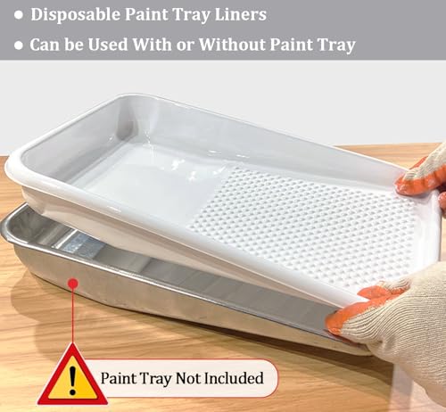 Great Andrew 9 Inch Paint Tray Liner, 21 Pcs Disposable Paint Tray Liners - size: 21 Pack Liners, 9 In