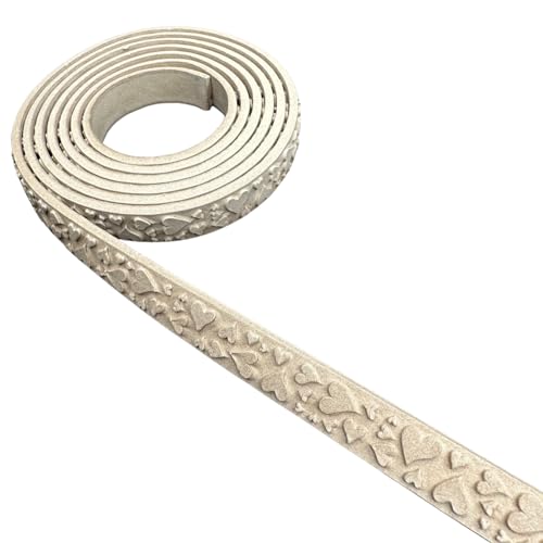 WoodUBend TR804 Pack of 2 Love Heart Trims 215×1.8cm Heat Bendable & Flexible Wood Trims - DIY Craft, Furniture & Home Decor - Easy to Apply & Paint - Versatile, Reusable & Durable - size: Pack of 2 (215×1.8cm)
