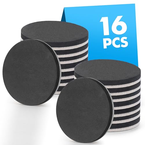 16-Pack Furniture Sliders for Hardwood Floors, Save 80% Effort Safely and Easily, The Glide Tool Set for Heavy Furniture and Appliances, Reusable Floor Protectors and Moving Pads (16 Felt 3.5" Slider) - size: 16 Felt 3.5" Sliders