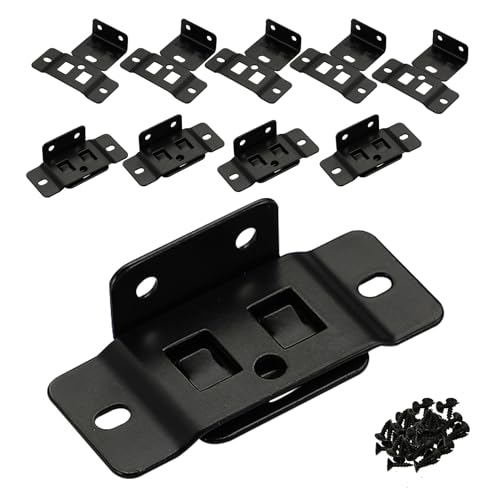 2-in-1 Snap in Locking Insert Brackets 10 Pack - L-Shaped 90° Angle Bracket