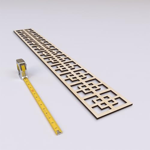 46 1/4"W x 6"H x 1/4"T Cambridge Fretwork Moulding, Birch - color: Birch, size: 6-in. H x 0.25-in. T