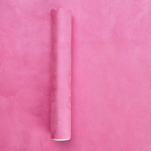 Suede Fabric Car Vinyl Wrap Sticker Sheet, 12"x60", Pink - color: Pink, size: 12" x 60"