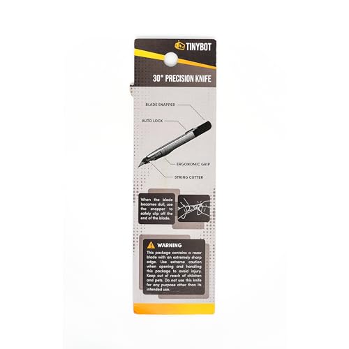 TINYBOT 30 Degree Precision Balanced Retractable Vinyl Film Wrap Razor Installation Knife - QTY 2