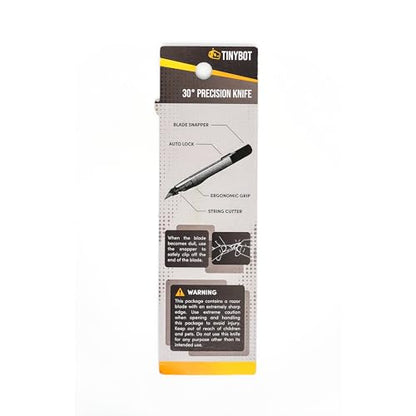TINYBOT 30 Degree Precision Balanced Retractable Vinyl Film Wrap Razor Installation Knife - QTY 2