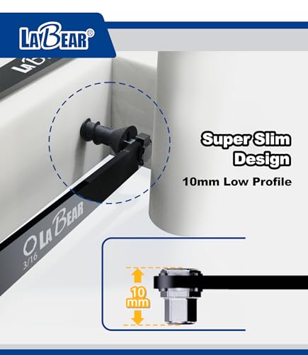 LABEAR 5-Piece SAE Low Profile Offset Allen Wrench Set, 1/8"-1/4" - size: SAE HEX