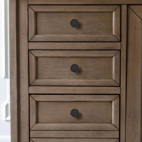 khtumeware 10 Pack Cabinet Knobs Black Kitchen Cabinet Knobs Round Dresser Drawer Knobs Matte Black Drawer Pulls Closet Door Knobs 1-1/2 Inch - color: Black, size: 1-1/2 Inch knobs