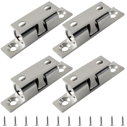 BokWin 2 Inch / 50mm Double Roller Catch Cabinet Latches, 4 Pack - size: 2 Inch / 50mm