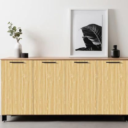 Wood Grain Contact Paper 23.6" x 472" Peel and Stick Wallpaper Light - color: Light, size: 23.6" x 472"