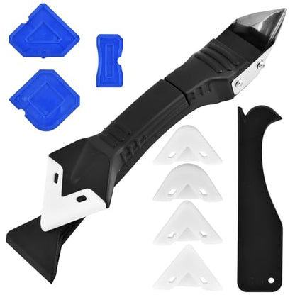 Caulking Tool 3 in 1, Silicone Caulk & Grout Remover Tool