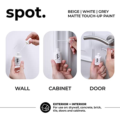 spot. Bundle Touch Up-Paint Beige Matte 3 Pack and White Matte 3 Pack