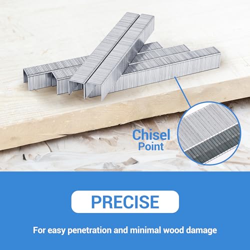 meite T50 Staple Gun Staples, 3/8 Inch Heavy Duty Staples, Galvanized 20 Gauge 3/8 Inch Crown Staple for Upholstery, Construction, Furniture (10 Packs) - size: 3/8 Inch, style: 10 Packs