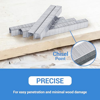 meite T50 Staple Gun Staples, 3/8 Inch Heavy Duty Staples, Galvanized 20 Gauge 3/8 Inch Crown Staple for Upholstery, Construction, Furniture (10 Packs) - size: 3/8 Inch, style: 10 Packs