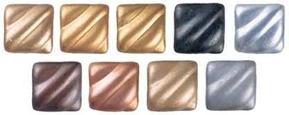 Amaco Rub 'N Buff Wax Metallic Finish, 9 Color Assortment (Gold Leaf, Antique, Grecian, Autumn & European Gold, Ebony, Silver Leaf, Spanish Copper, Pewter)