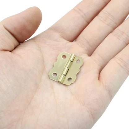 Small Decorative Hinges, Mini Hinges, Yellow, 30PCS - color: Yellow