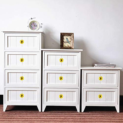 Crystal Glass Cabinet Knobs 30mm Diamond Shape Drawer Kitchen Cabinets Dresser Cupboard Wardrobe Pulls Handles 10 Pcs - color: Yellow