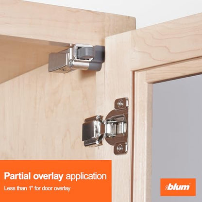 Blum BLUMOTION Soft-Close Door Adapter Kit for Compact Hinges, 10-Pack Set - size: 10 KITS