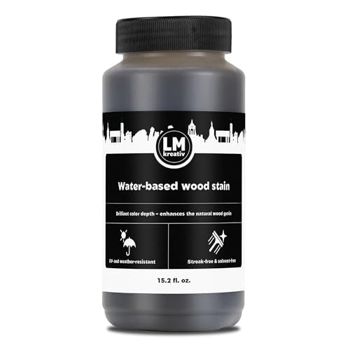 Water-Based Wood Stain 15.2 fl oz - Aging Stain - Interior Stain for Furniture & Craft Wood | Easy Application | No Sanding Needed | Low Odor | All-in-One Stain - color: Aging Stain