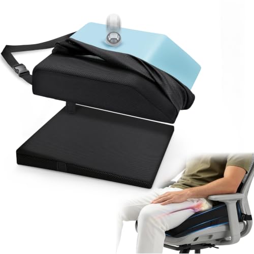 Memory Foam Wedge Post Hip Surgery Cushion, Adjustable Height