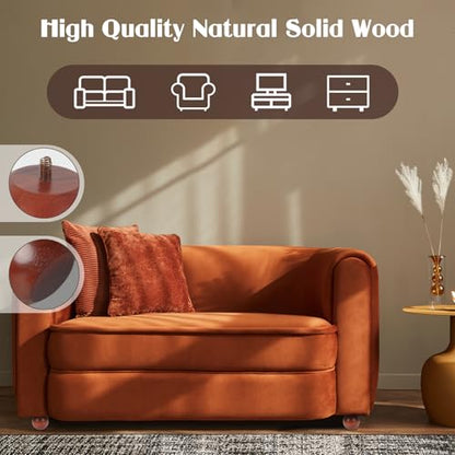 4 Inch Wooden Sofa Legs Set of 4 Walnut Wood Round Sofa Legs with Mounting Plate Screws Solid Wood Furniture Feet for Couch Bed Cabinet Bookcase Ottoman - color: Walnut