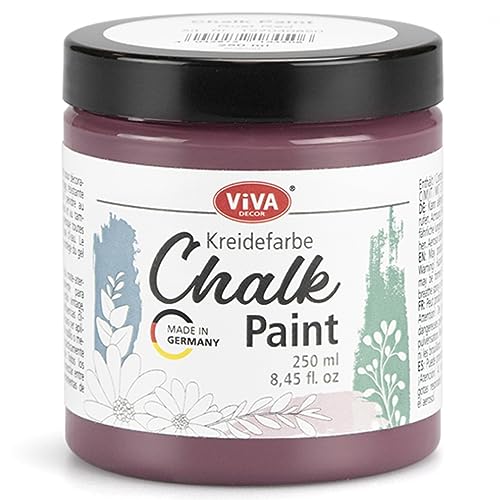 Viva Decor Chalk Paint (Rust Red) 8.45oz - Featuring a Chalky & Matte Finish, this paint is perfect for crafting Shabby Chic & Vintage looks on wood furniture and decor pieces - color: Rust Red