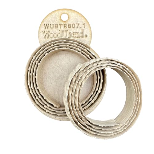WoodUBend Trim TR807.1 100x1.6cm Heat Bendable & Flexible Wood Trims - DIY Craft, Furniture & Home Decor - Easy to Apply & Paint - Versatile, Reusable & Durable - size: TR807.1