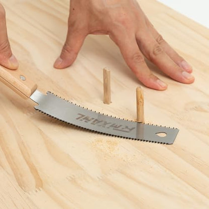 Hand Saw for Wood Cutting with Double Edges, Flush Cut Saw Sharp and Light Woodworking Tools Gifts for Women and Men Father's Day Ideal Gift (1)