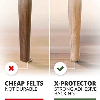 X-Protector 357 pcs Beige Felt Furniture Pads - Hardwood Floor Protectors - size: 357 PCS Beige