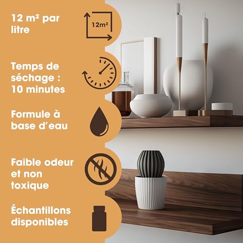 Furniture Clinic Wood Stain, Water-Based & Fast Drying, Tester Kit - color: ‎9 Colors, size: Tester Kit