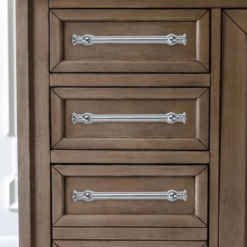 2 Pack 3 Inch Hole Center Polished Chrome Cabinet Pulls-Heavy Duty Solid Cabinet Handles Suitable for Cabinets, Dressers, Kitchens and Bathroom cabinets - color: Polished Chrome, size: 3 Inch hole center, style: 2-Pack