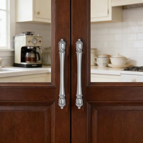 khtumeware 10 Pack 3 inch(76mm) Hole Center Brushed Nickel Cabinet Pulls Heavy-Duty Solid Satin Nickel Cabinet Hardware Drawer Pulls Hardware Suitable for Kitchens bathrooms - color: Brushed Nickel, size: 3inch(76mm) hole center
