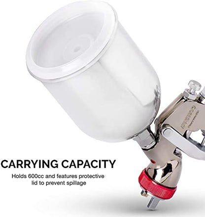 NEIKO 31216A Air Spray Paint Gun, HVLP with Gravity Feed, 2.0 MM Nozzle, 600 CC Capacity, Spray Gun Paint Sprayer for Walls, Automotive, Home Improvement - style: 2.0mm nozzle