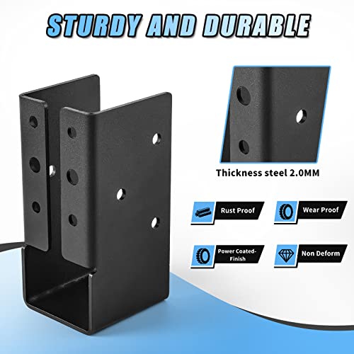 8 Pcs of 2"x4" Concealed Joist Hangers for Outdoor - size: 2“x 4"