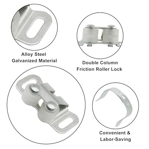 10 Pcs Cabinet Door Catch, Double Post Friction Roller Catch