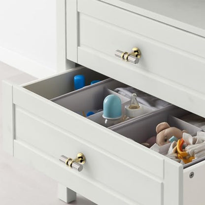 Amerdeco 10 Pack Brushed Satin Nickel and Gold Cabinet Knobs 2 Inch T Bar Cabinet Pulls Kitchen Cabinet Handles Cabinets Hardware Drawer Pulls ZH0058 - color: Gold+Brushed Satin Nickel, size: 2"/51MM