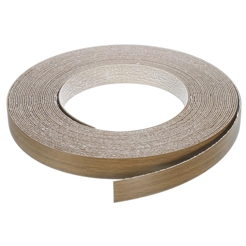 uxcell Edge Banding, 3/4 Inch x 49.21ft Pre-Glued Wood Veneer Edging Iron-on Flexible Edge Banding for Cabinet Repair Furniture Restoration, Brown Walnut - color: Walnut, size: 3/4 Inch x 49.21ft