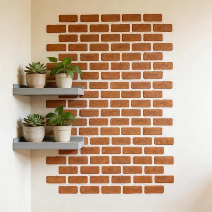 TIAMECH A4 Reusable Brick Wall Stencil for Painting - color: Brick Wall