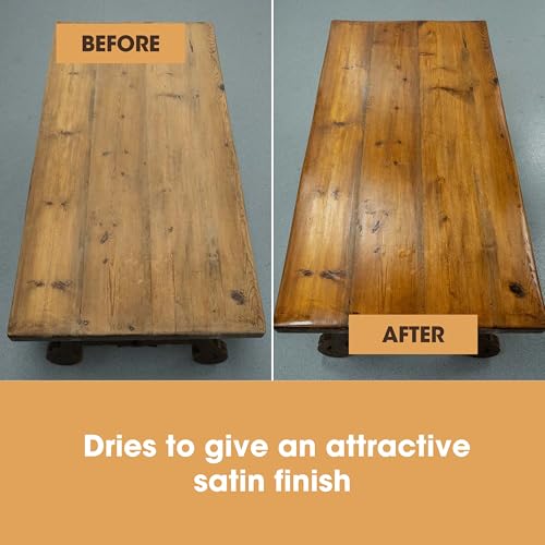 Furniture Clinic Wood Wax Polish, Clean & Protect Treated & Untreated Wood - size: 8.5oz / 250ml