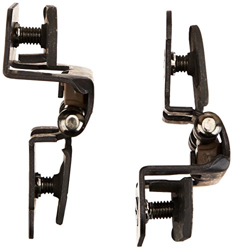 Hickory Hardware P5310-BI Double Demountable Hinge - 170° Opening Face Frame - 1/2 Inch Overlay Self-Closing Feature - Easy Installation Cabinet Screwless Mounting Black Iron Finish 1 Pair - color: Black Iron