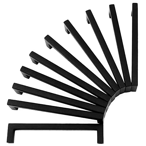 KOOFIZO 10 Pack 3-3/4 in Matte Black Cabinet Pull, Black Drawer Handle 1816 - color: Black, size: 3-3/4" CC - 10Pcs
