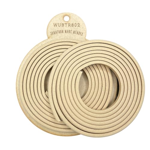 WoodUBend TR802 Pack of 2 Trims 215x1cm Heat Bendable & Flexible Wood Trims - DIY Craft, Furniture & Home Decor - Easy to Apply & Paint - Versatile, Reusable & Durable - size: Pack of 2 (215x1cm)