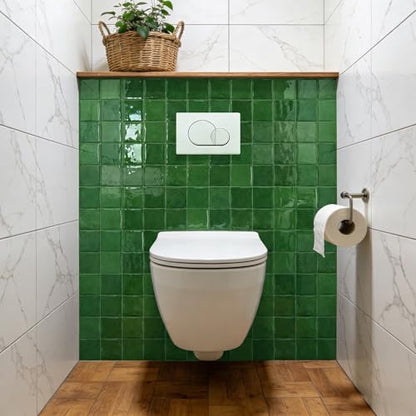 20 Sheets 3D Stereoscopic Peel and Stick Backsplash Tile Stickers - color: Green