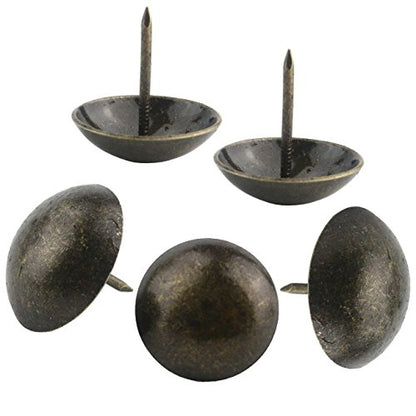 Ogrmar 50PCS Antique Upholstery Tacks for Furniture Round Large-Headed Nail