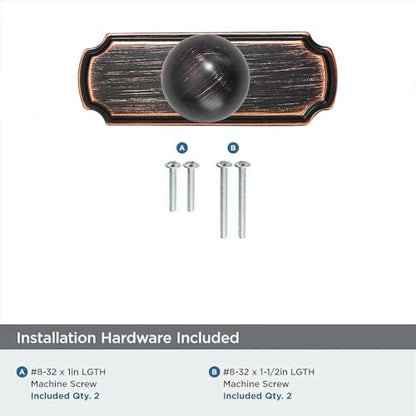 khtumeware 10-Pack Heavy Duty Solid Backplate for Cabinet Knobs Oil Rubbed Bronze Drawer Knobs with Backplate Suitable for Dresser and Kitchen Cabinet Hardware. - color: Oil Rubbed Bronze