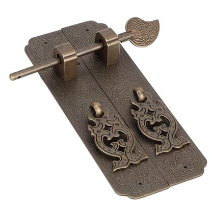 6in Sliding Bolt Latch, Vintage Brass Door Latch Sliding Lock Hardware