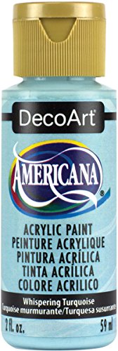DecoArt DA305-3 Dada305-3 Paint Acrylic Whispering Turquoise 2 Oz - color: Whispering Turquoise, size: 2 Fl Oz (Pack of 1)